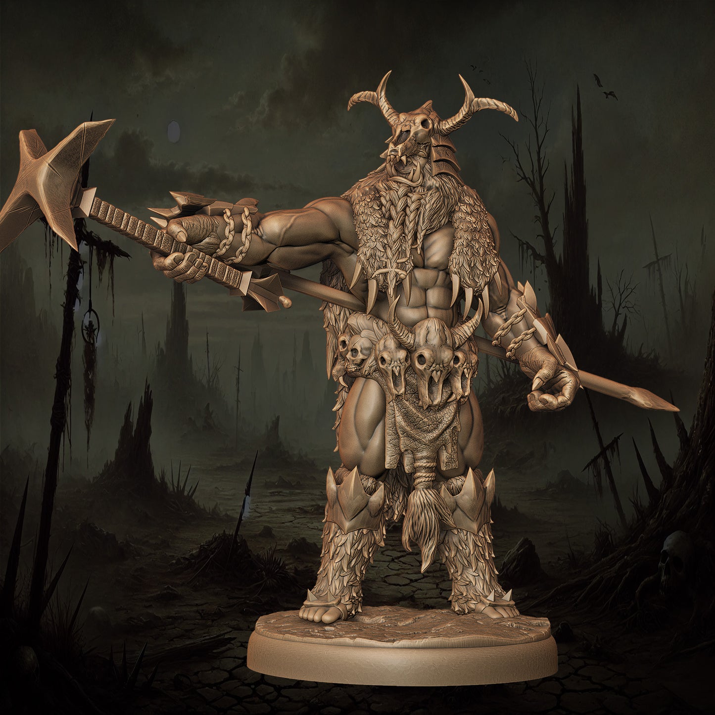Monolith Arts - Orcs - Shaman #3 - DnD/TTRPG Figure/Miniature
