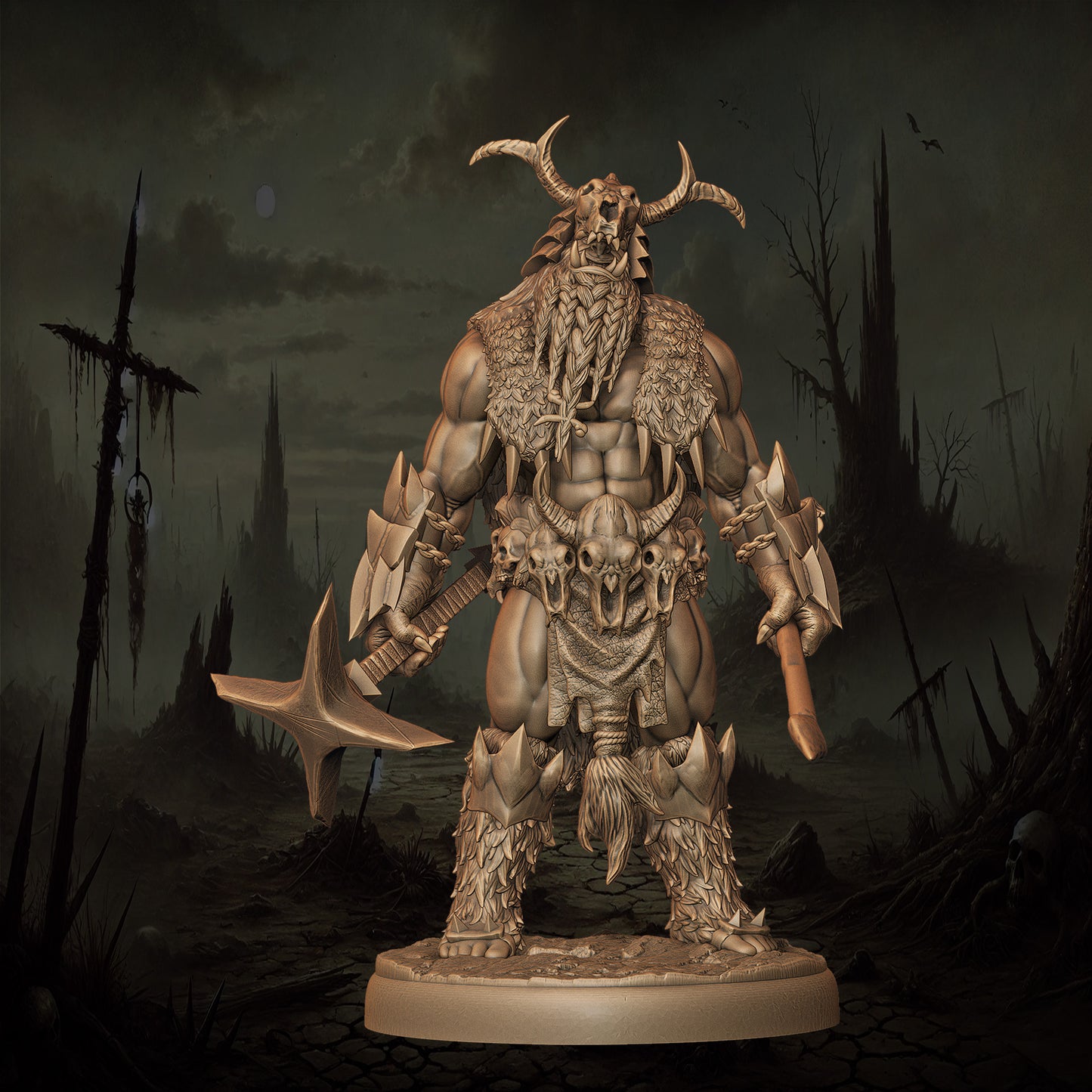 Monolith Arts - Orcs - Shaman #4 - DnD/TTRPG Figure/Miniature