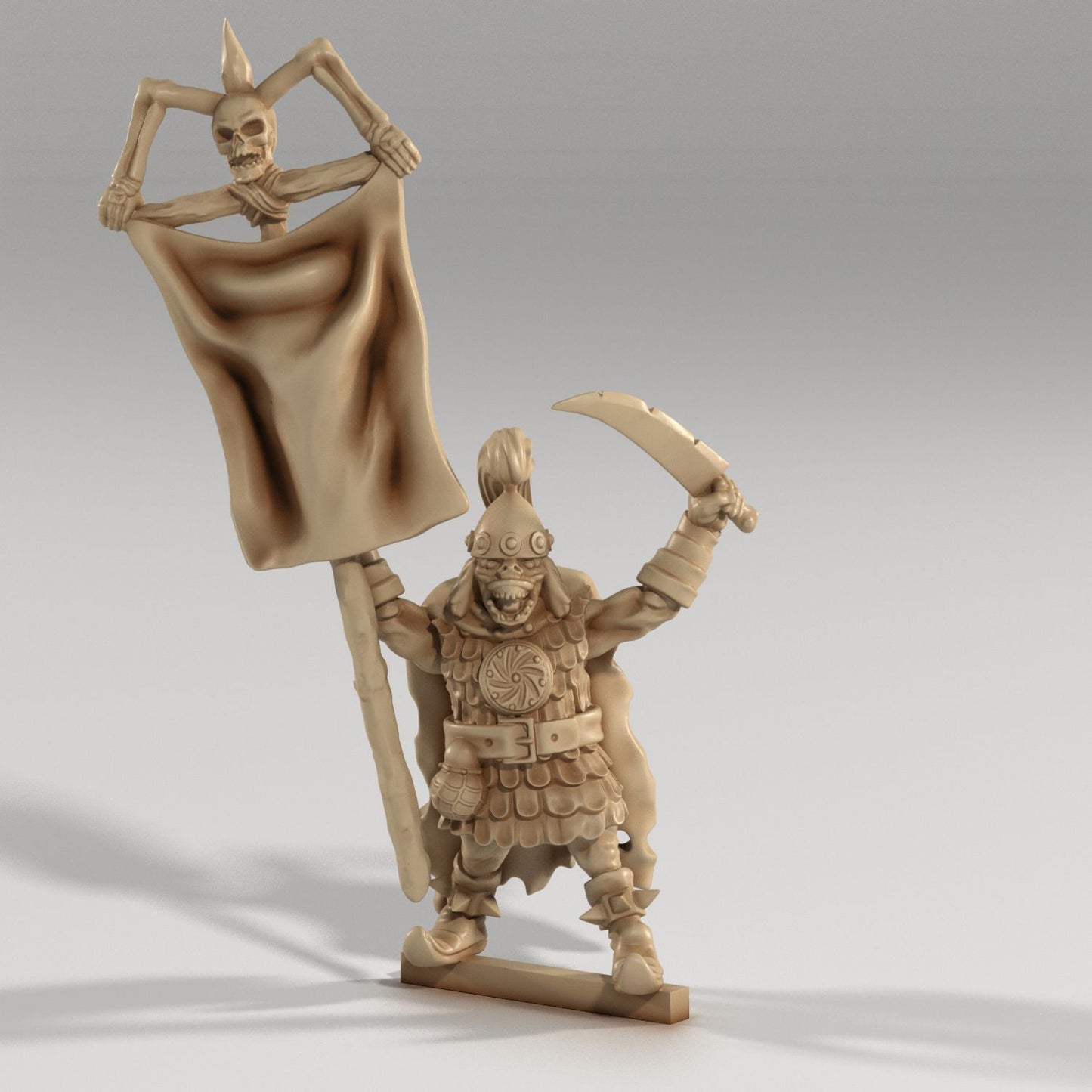 Medusa Miniatures - Orc Soldier Command Unit - DnD/TTRPG/Roleplaying/Wargames