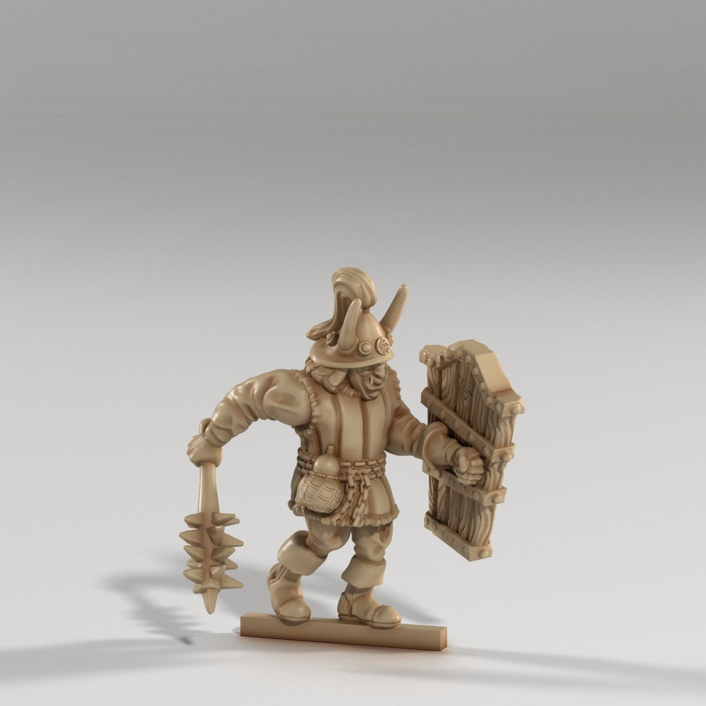 Medusa Miniatures - Orc Soldier Shield #2 - DnD/TTRPG/Roleplaying/Wargames