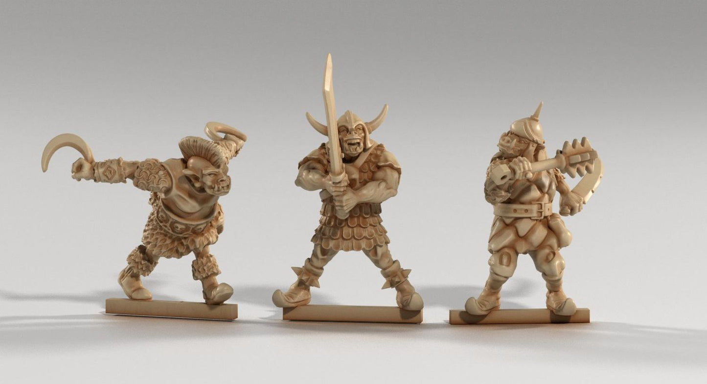 Medusa Miniatures - Orc Soldier Slasher #1 - DnD/TTRPG/Roleplaying/Wargames