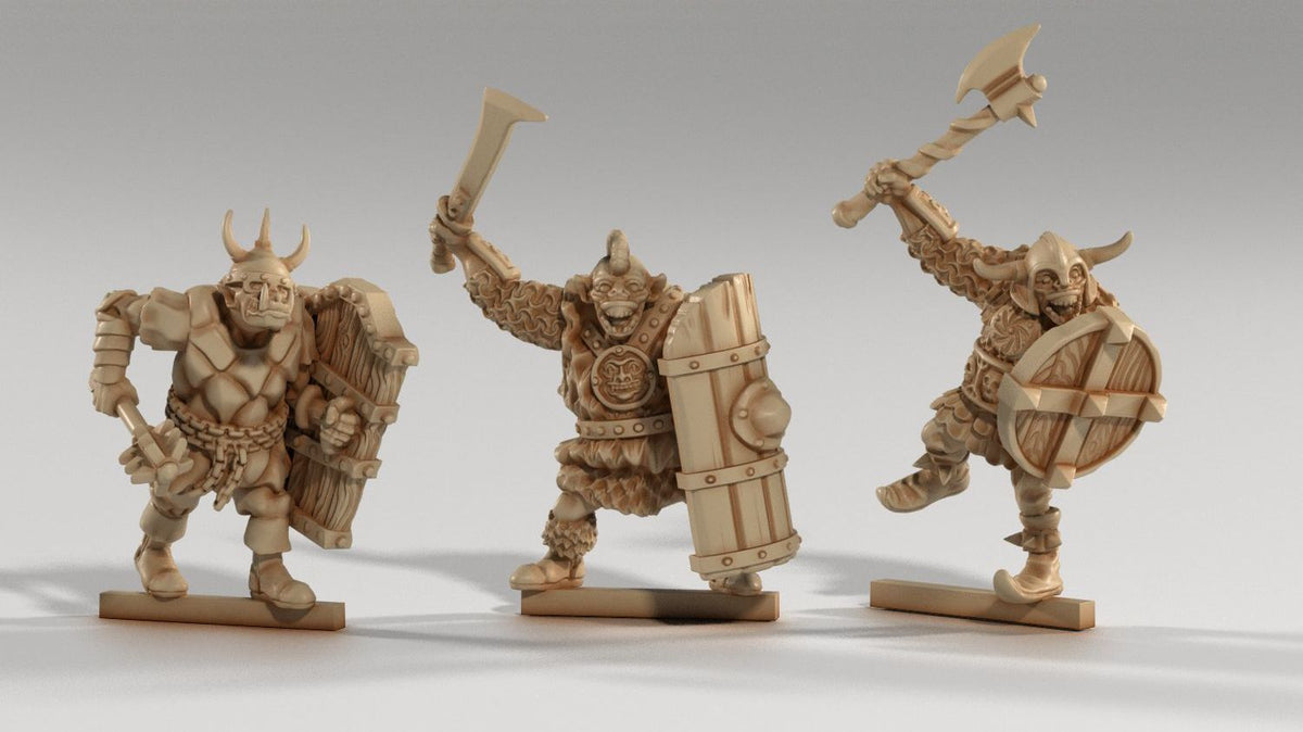 Medusa Miniatures - Orc Soldier Shield #1 - DnD/TTRPG/Roleplaying/Wargames