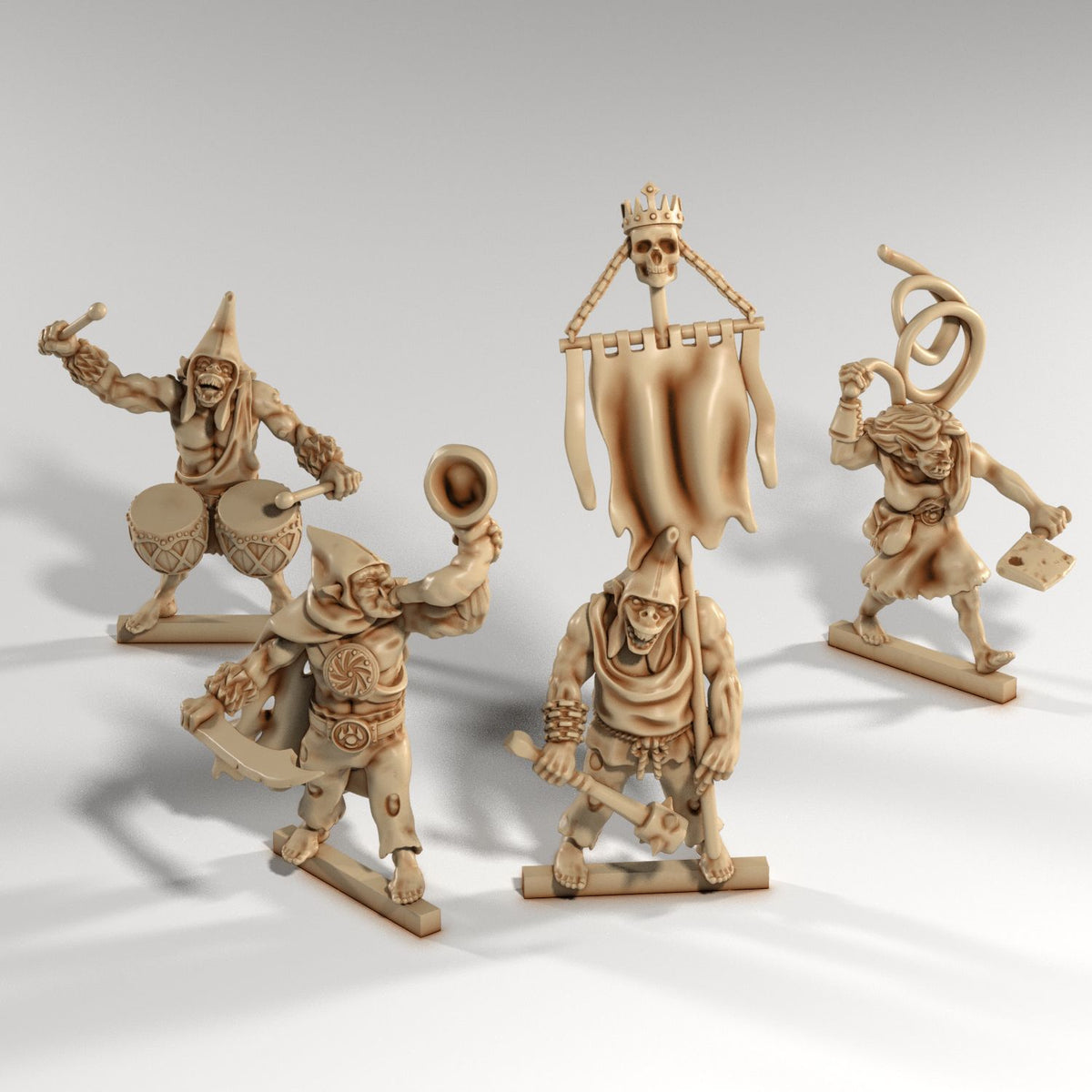Medusa Miniatures - Orc Thug Command Group - DnD/TTRPG/Roleplaying/Wargames