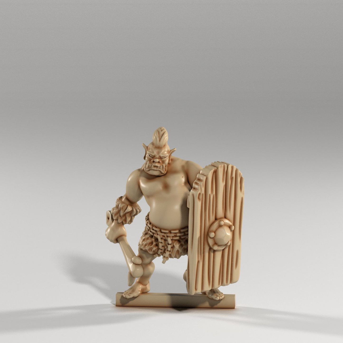 Medusa Miniatures - Orc Thug Shield - DnD/TTRPG/Roleplaying/Wargames