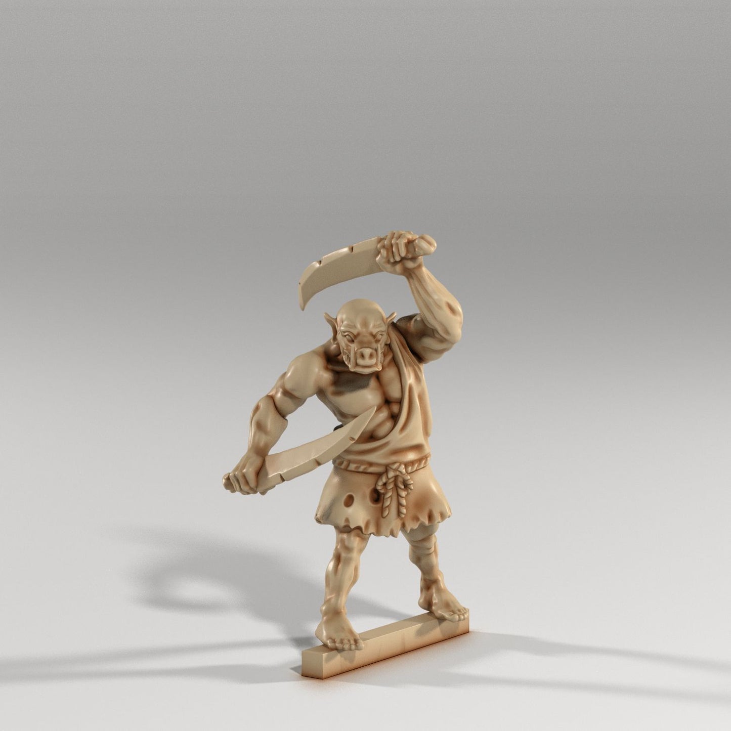 Medusa Miniatures - Orc Thug Slasher - DnD/TTRPG/Roleplaying/Wargames