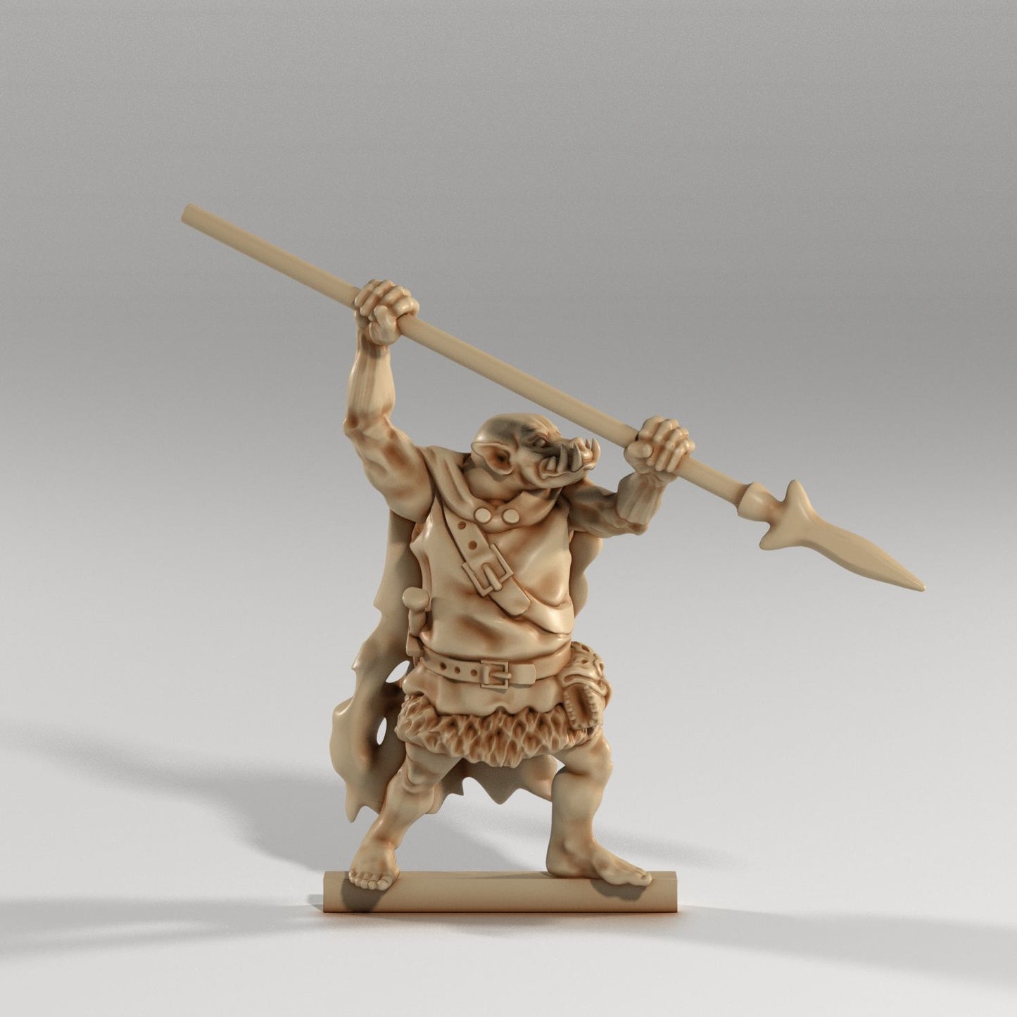 Medusa Miniatures - Orc Thug Spear - DnD/TTRPG/Roleplaying/Wargames