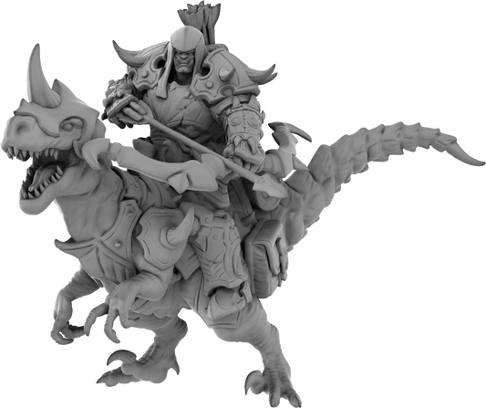 Brayan Nafarrate - Orc w/Velociraptor #2 - DnD/TTRPG Figure/Miniature