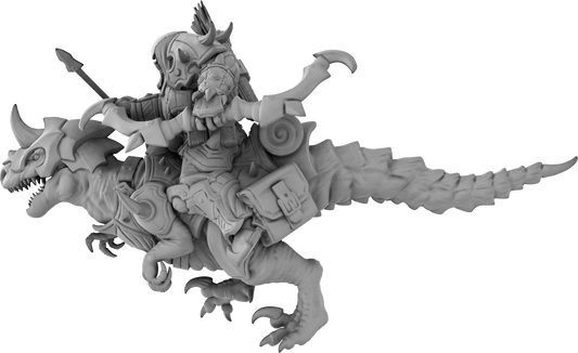 Brayan Nafarrate - Orc w/Velociraptor #3 - DnD/TTRPG Figure/Miniature