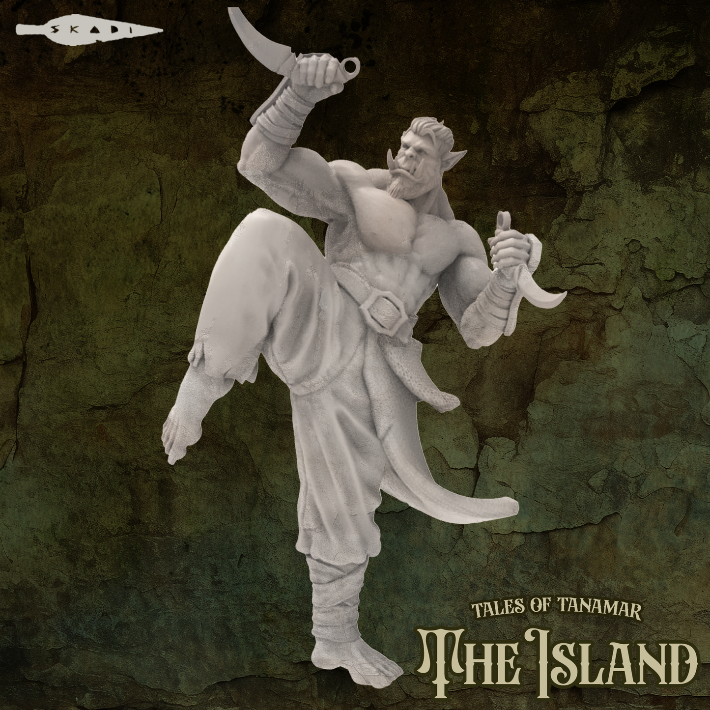 Skadi Studios - The Island - Orc Monk - DnD/TTRPG Figure/Miniature