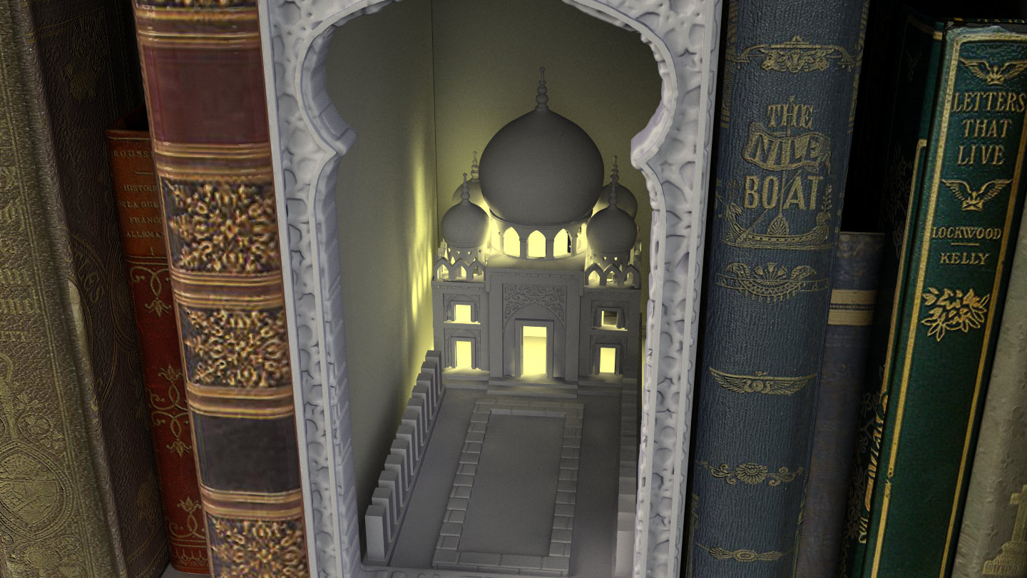Crosslances - Book Nook/Shelf Insert - Taj Mahal