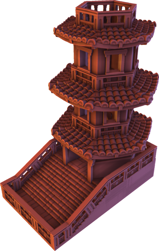 Crosslances - Dice Tower - Pagoda - DnD/TTRPG/Roleplaying/Wargames
