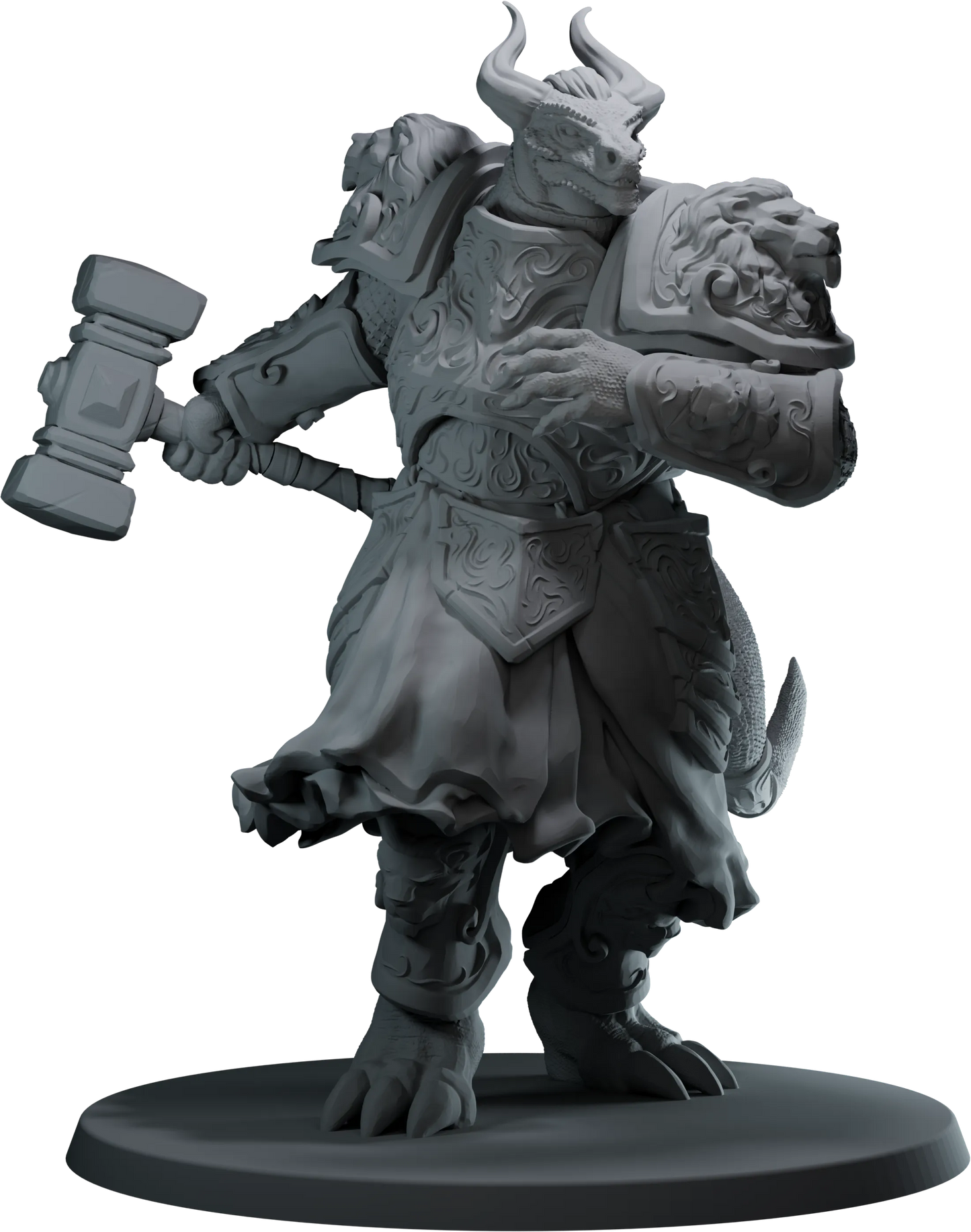 Calamity Figures - Wyrm Slayers - Dragonborn Paladin - 75mm Pin Up/Figure/Model/Diorama
