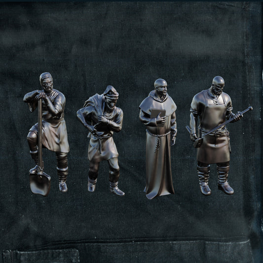 Skadi Studios - Helmsman's Shanties - Workmen - DnD/TTRPG Figure/Miniature
