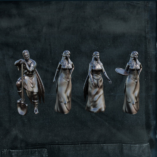 Skadi Studios - Helmsman's Shanties - Villagers #2  - DnD/TTRPG Figure/Miniature