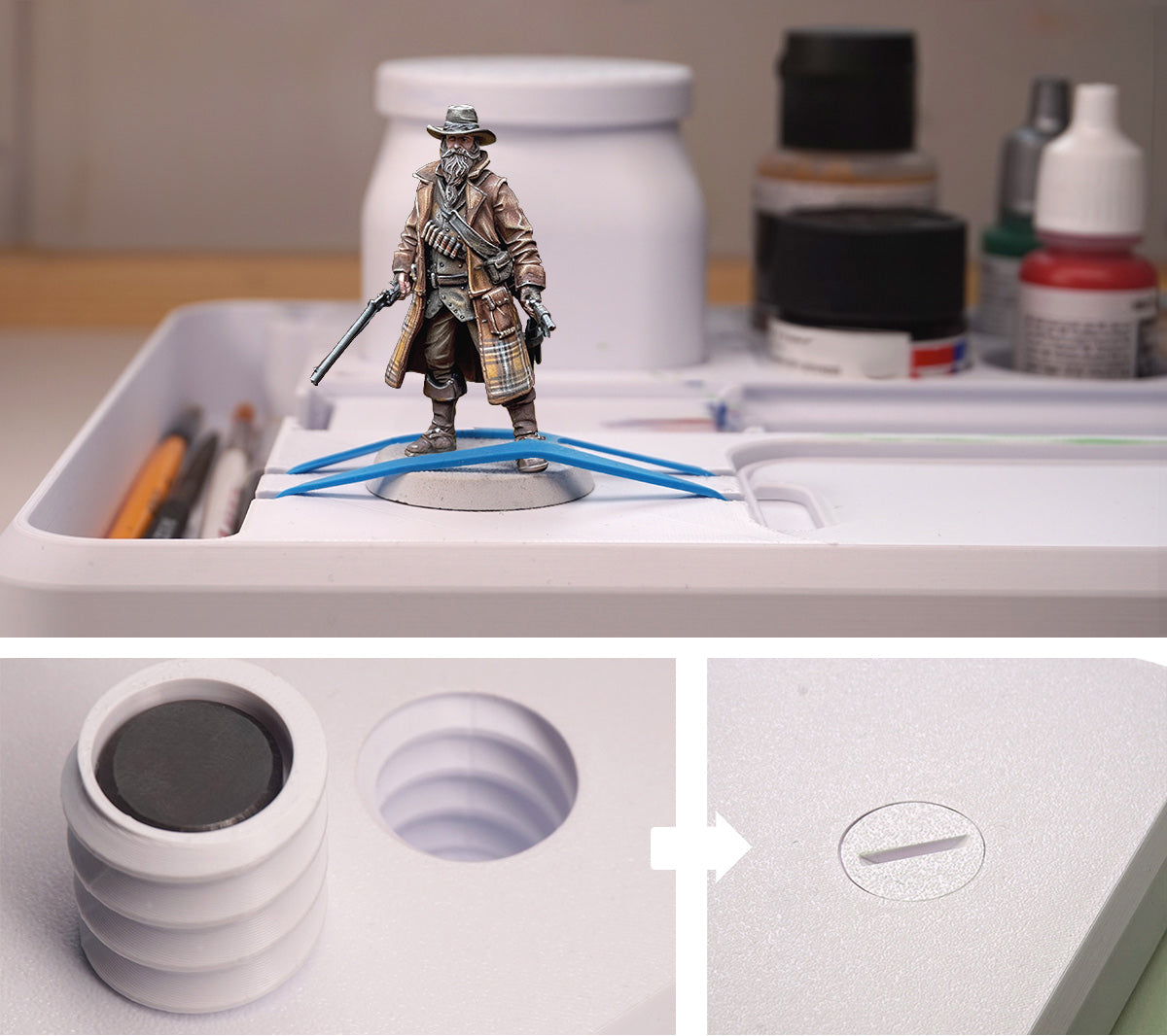 Jorrit - Hobby Paint Crate - Portable Painting System - Paint Minis Anywhere!