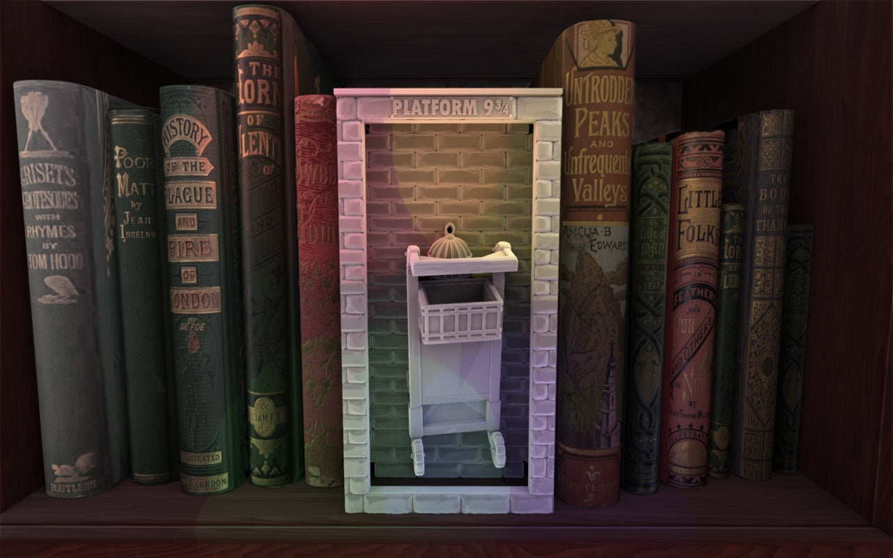 Crosslances - Book Nook/Shelf Insert - Platform 9 3/4