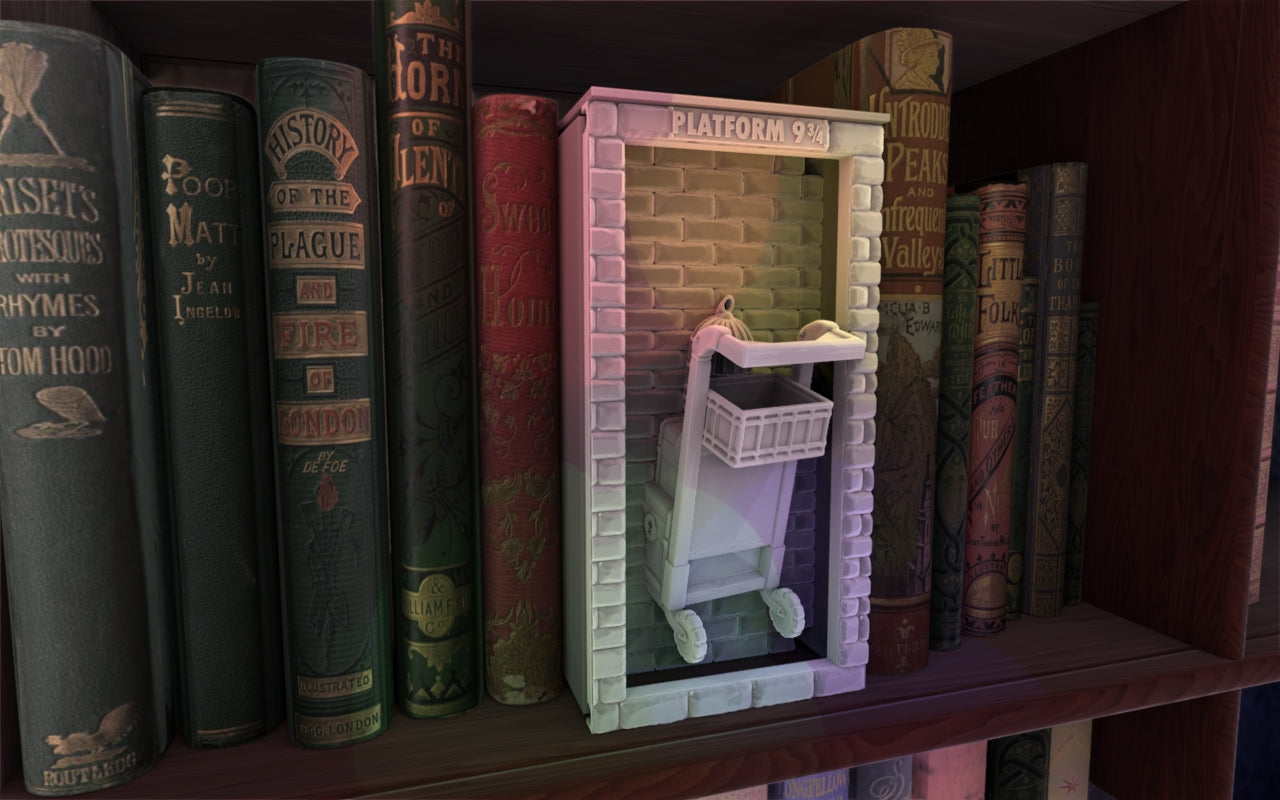 Crosslances - Book Nook/Shelf Insert - Platform 9 3/4