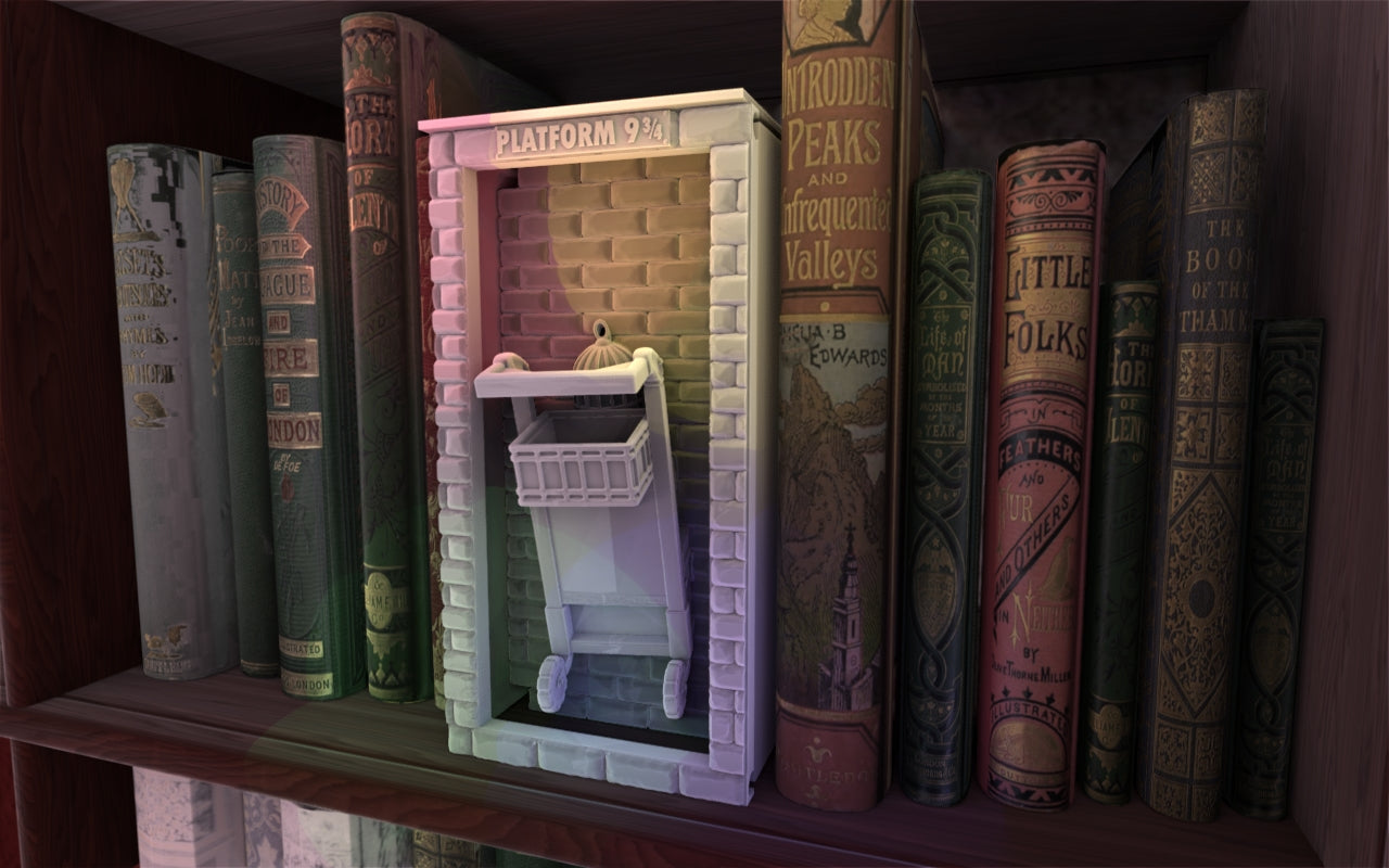 Crosslances - Book Nook/Shelf Insert - Platform 9 3/4