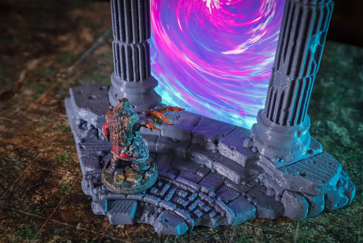 Calling Portals - Shattered Tholos - Animated TTRPG/DnD/Pathfinder Terrain