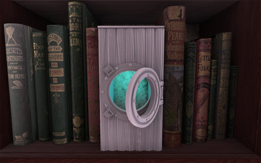 Crosslances - Book Nook/Shelf Insert - Porthole