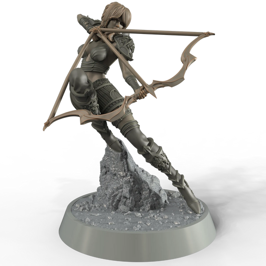 FireForge Studio - Elf Archer: Elaria #4 - 75mm Pin Up/Figure/Model/Diorama