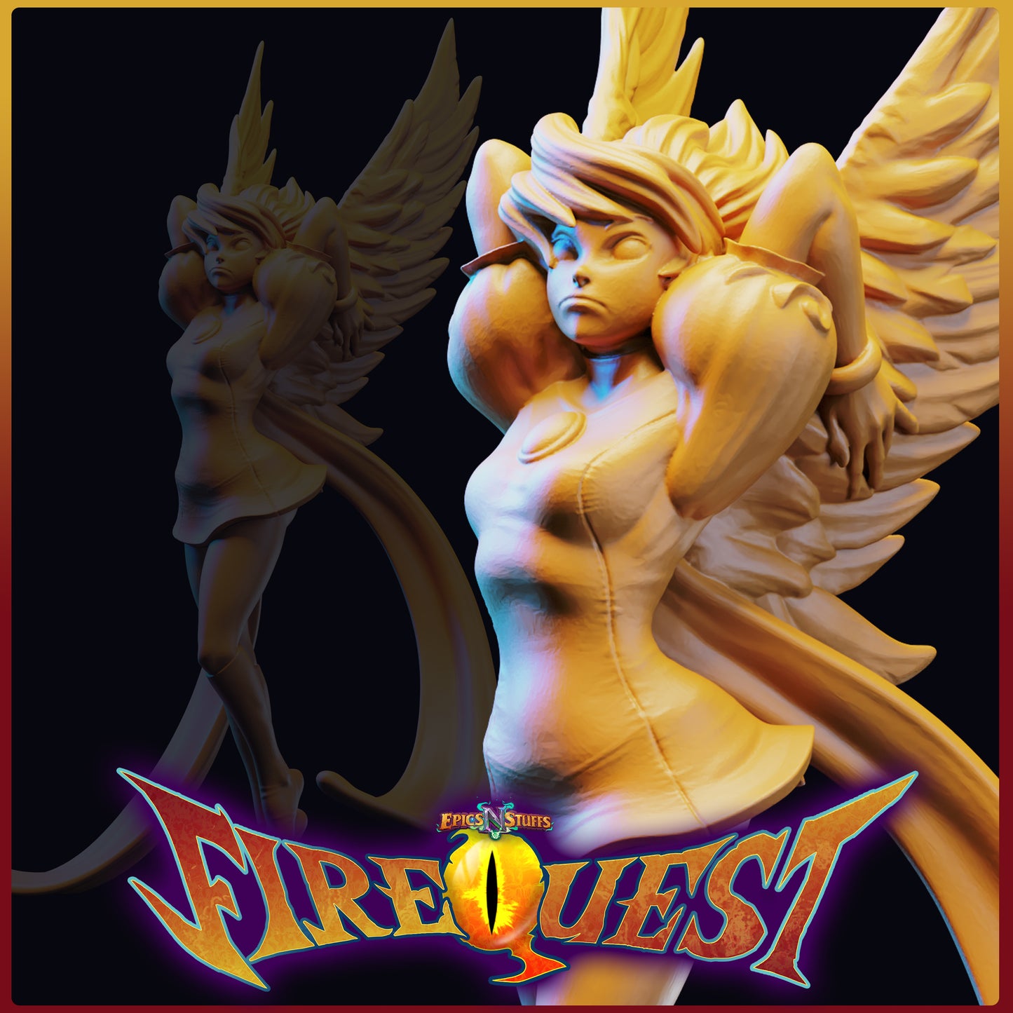 Lance Wilkinson - Fire Quest - Princess - 32/100mm DnD/TTRPG Figure/Miniature