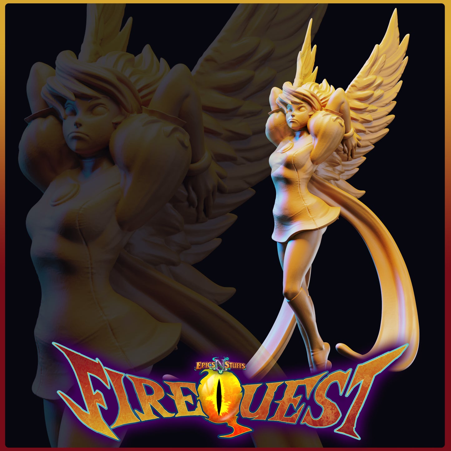 Lance Wilkinson - Fire Quest - Princess - 32/100mm DnD/TTRPG Figure/Miniature