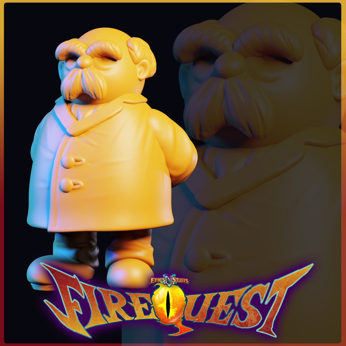 Lance Wilkinson - Fire Quest - Professor - 32/75mm DnD/TTRPG Figure/Miniature