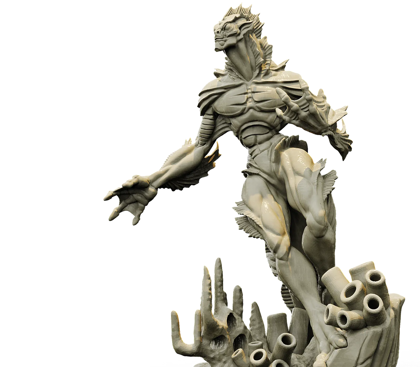 Brayan Nafarrate - Bestiary #4 - Sahuagin - DnD/TTRPG Figure/Miniature
