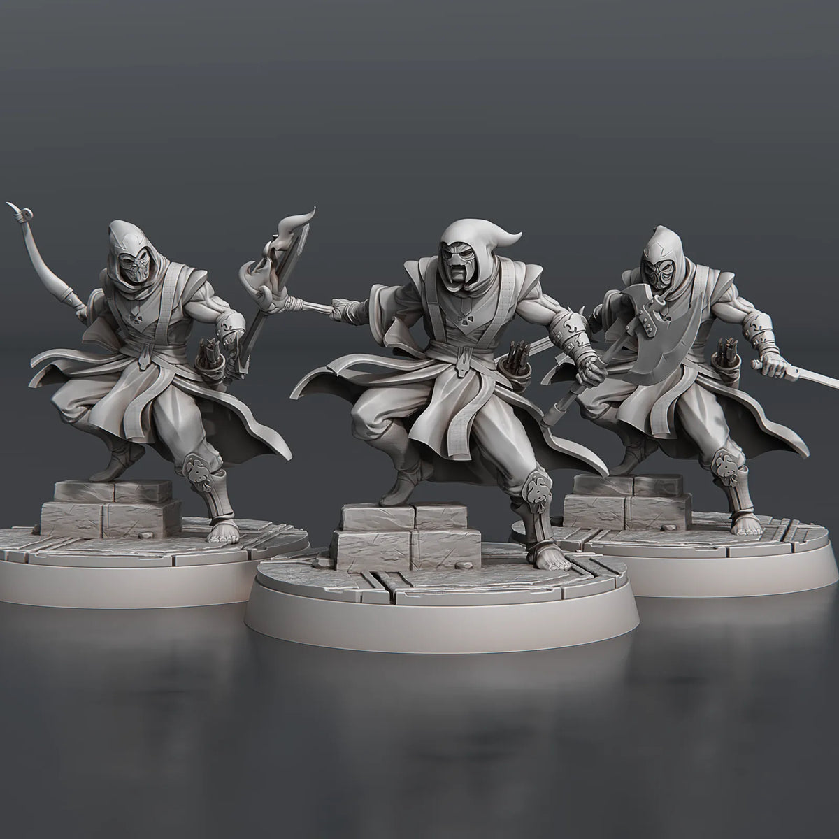 STL Miniatures - Temple Guardians #2 - DnD/TTRPG Figure/Miniature