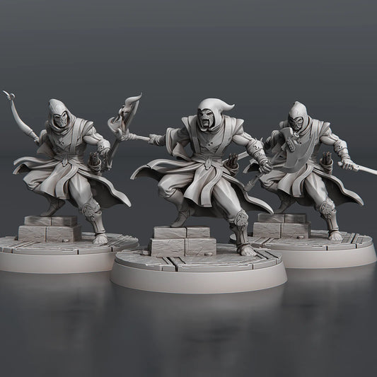STL Miniatures - Temple Guardians #2 - DnD/TTRPG Figure/Miniature