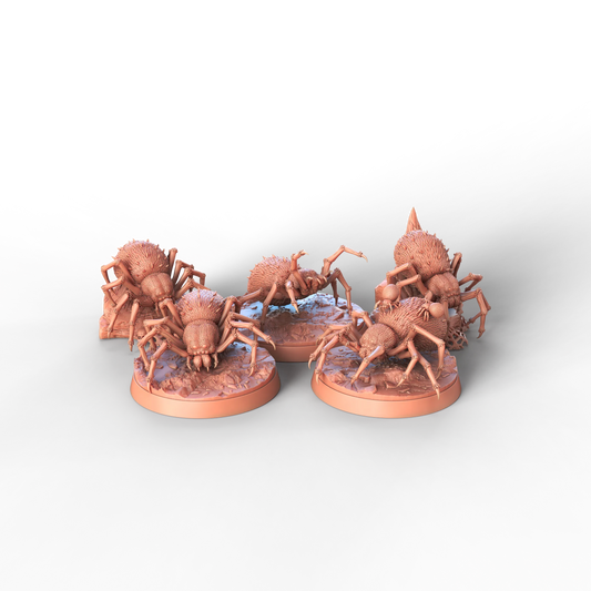 STL Miniatures - Giant Spiders - DnD/TTRPG Figure/Miniature