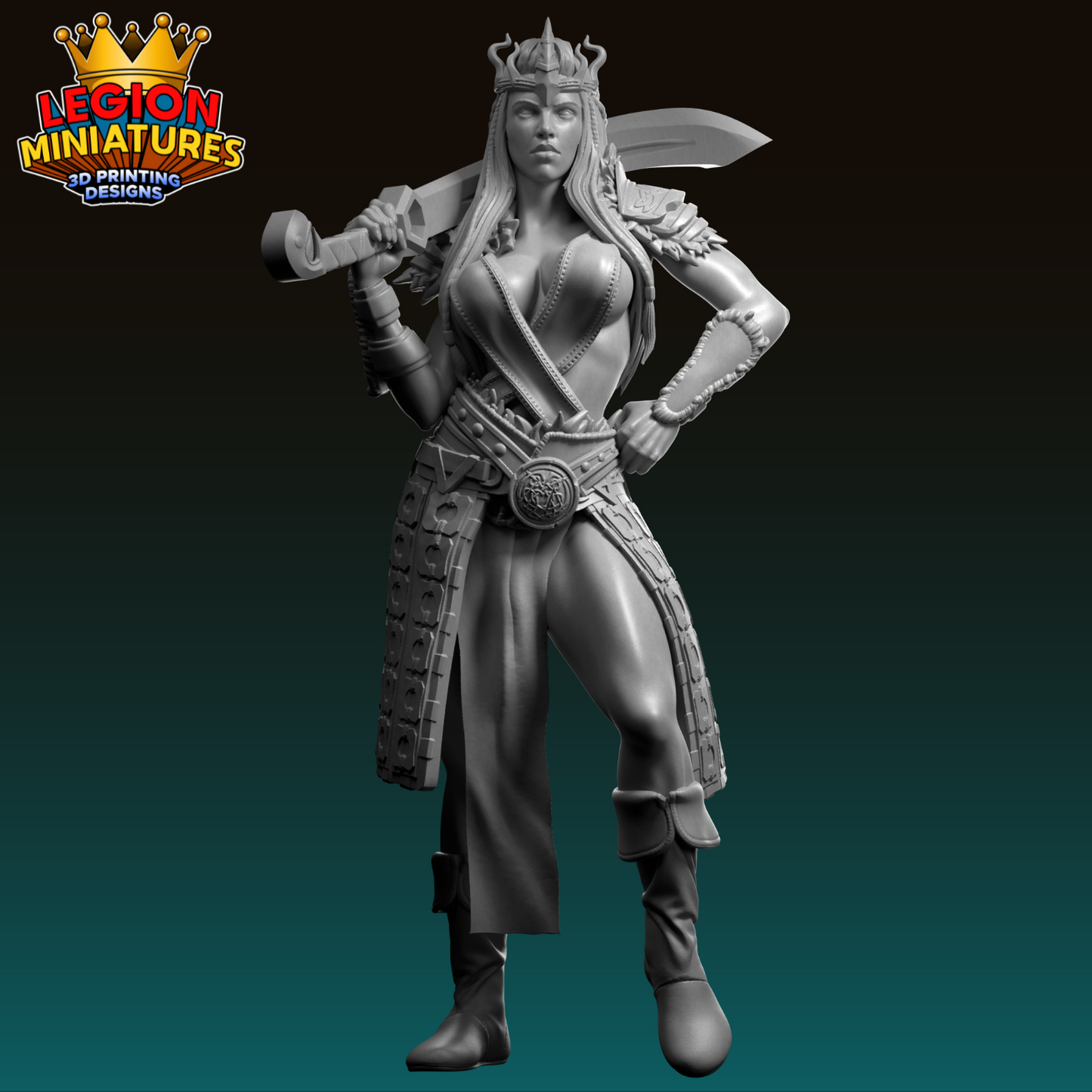 Lucia Sanchez - Northern Valkyries - Ragna - 75mm Pin Up/Figure/Model/Diorama