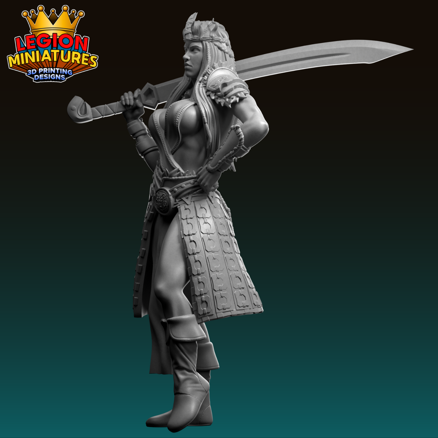 Lucia Sanchez - Northern Valkyries - Ragna - 75mm Pin Up/Figure/Model/Diorama