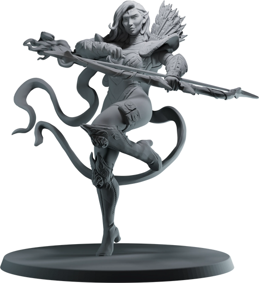 Calamity Figures - Wyrm Slayers - Elf Ranger - 75mm Pin Up/Figure/Model/Diorama