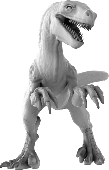 Dinoworld - Kingdoms #2 - Velociraptor #1 - DnD/Pathfinder/TTRPG Figure