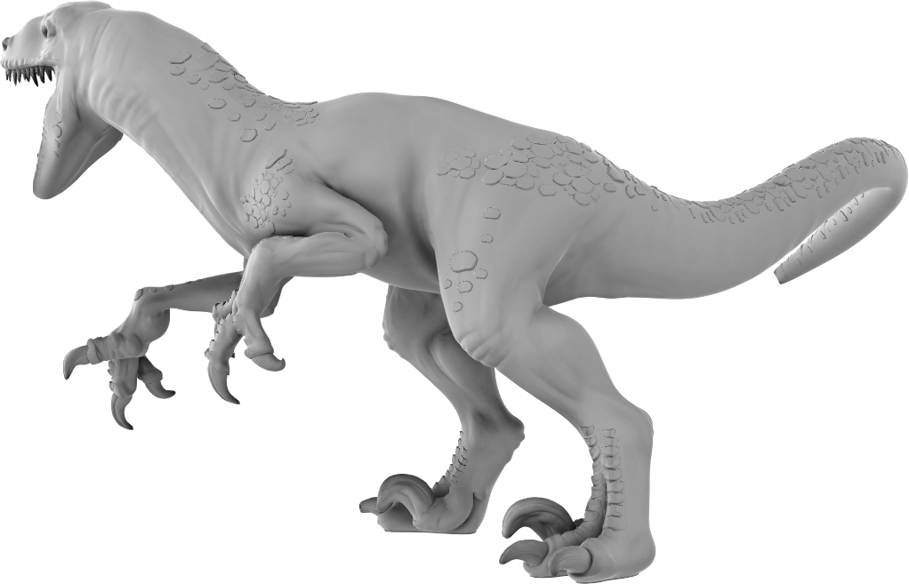 Dinoworld - Kingdoms #2 - Velociraptor #2 - DnD/Pathfinder/TTRPG Figure