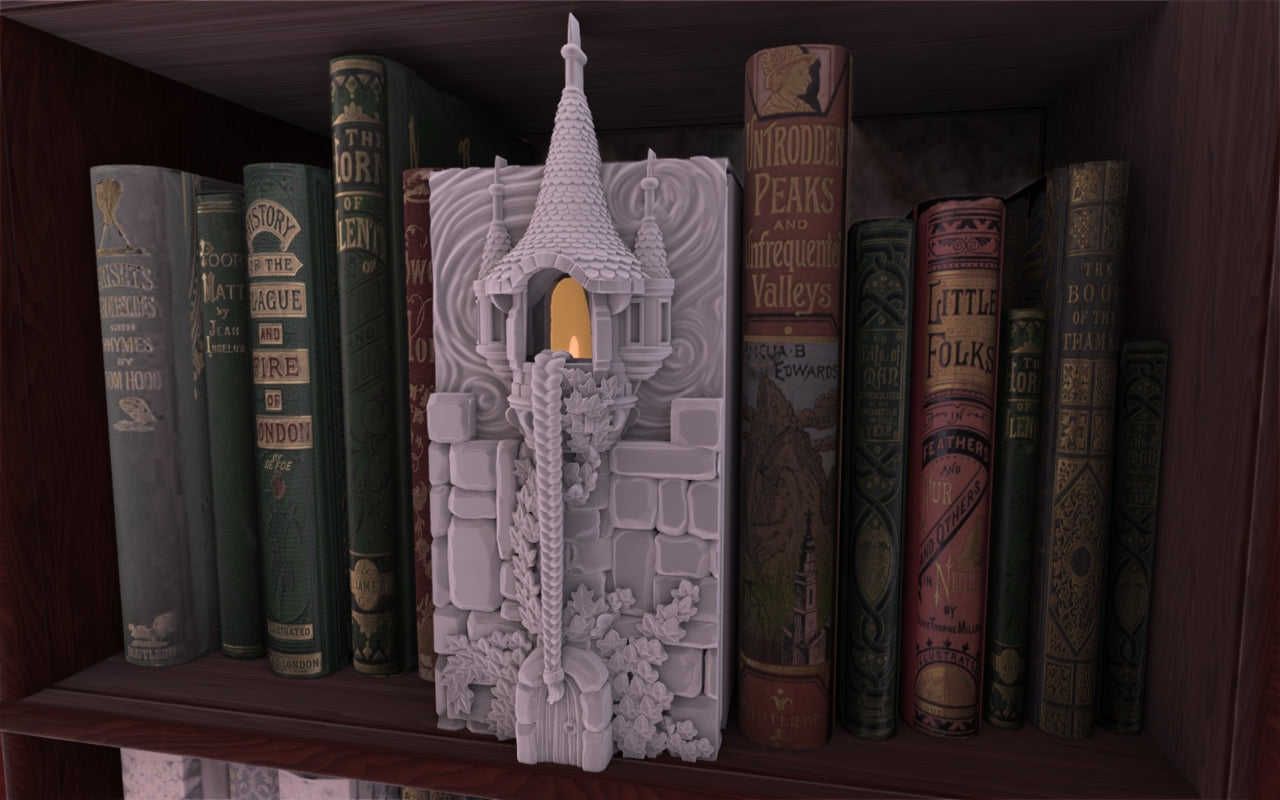 Crosslances - Book Nook/Shelf Insert - Rapunzel