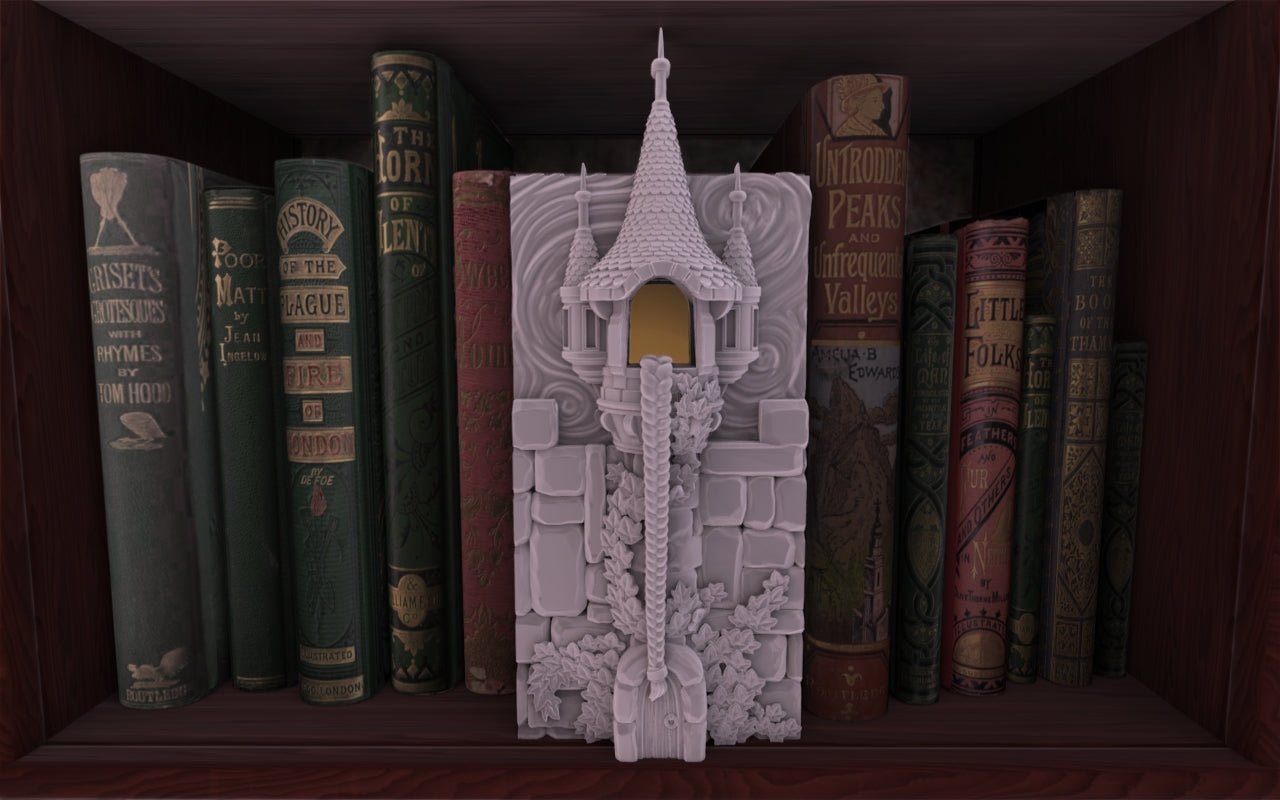 Crosslances - Book Nook/Shelf Insert - Rapunzel