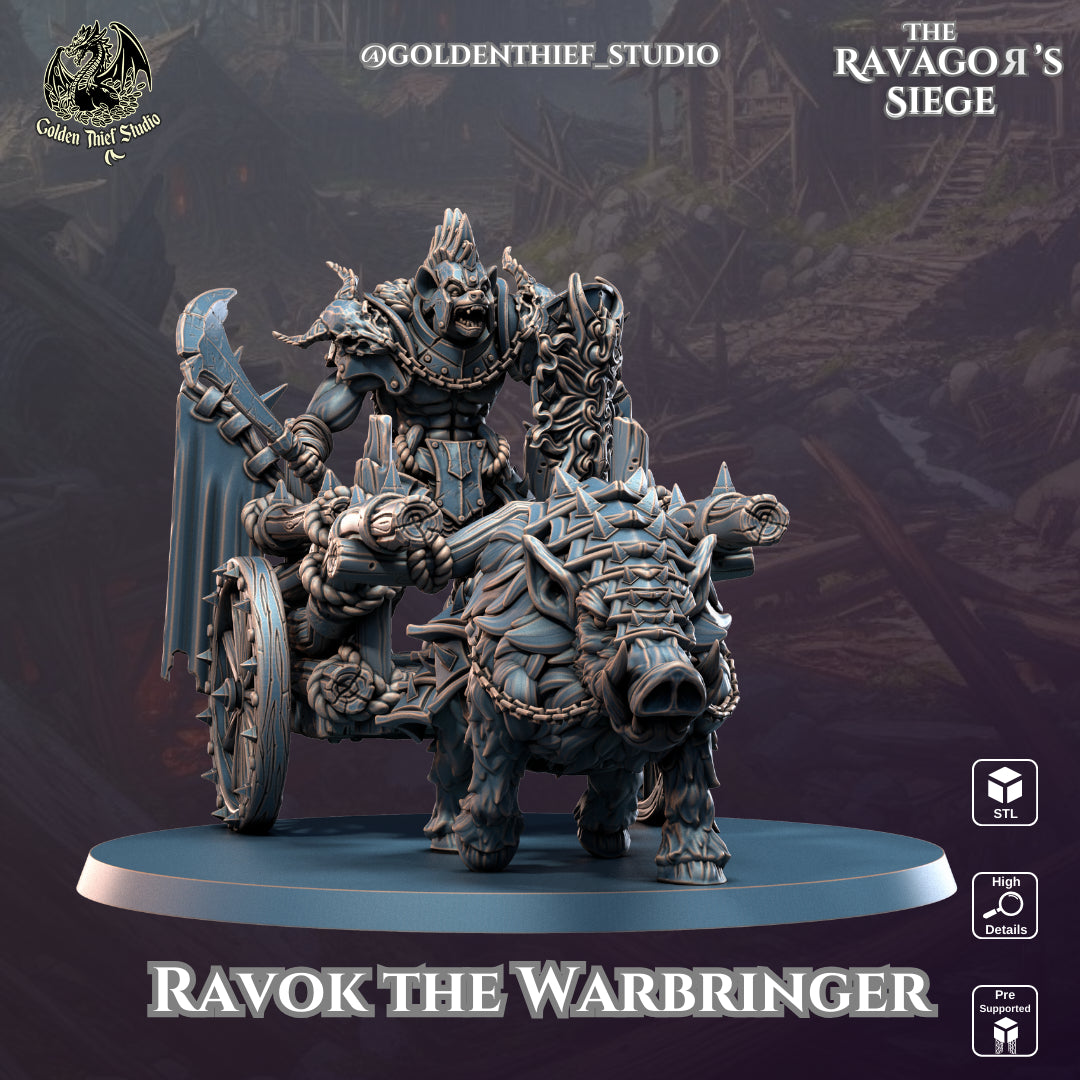 Golden Thief Studio - Gnoll Warbringer - DnD/TTRPG Figure/Miniature