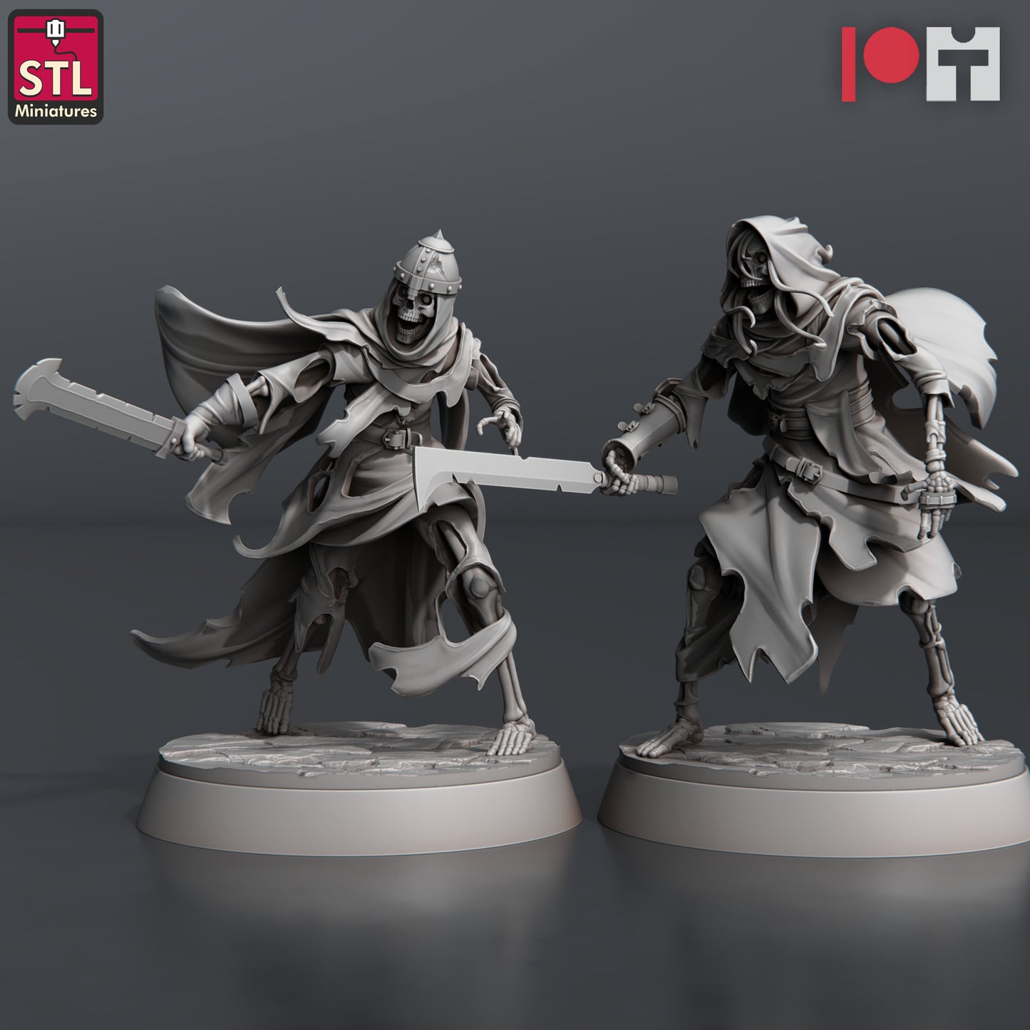 STL Miniatures - Undead Knights - DnD/TTRPG Figure/Miniature