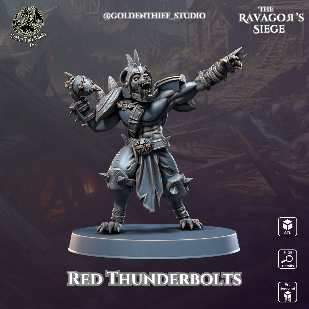 Golden Thief Studio - Red Thunderbolts - DnD/TTRPG Figure/Miniature