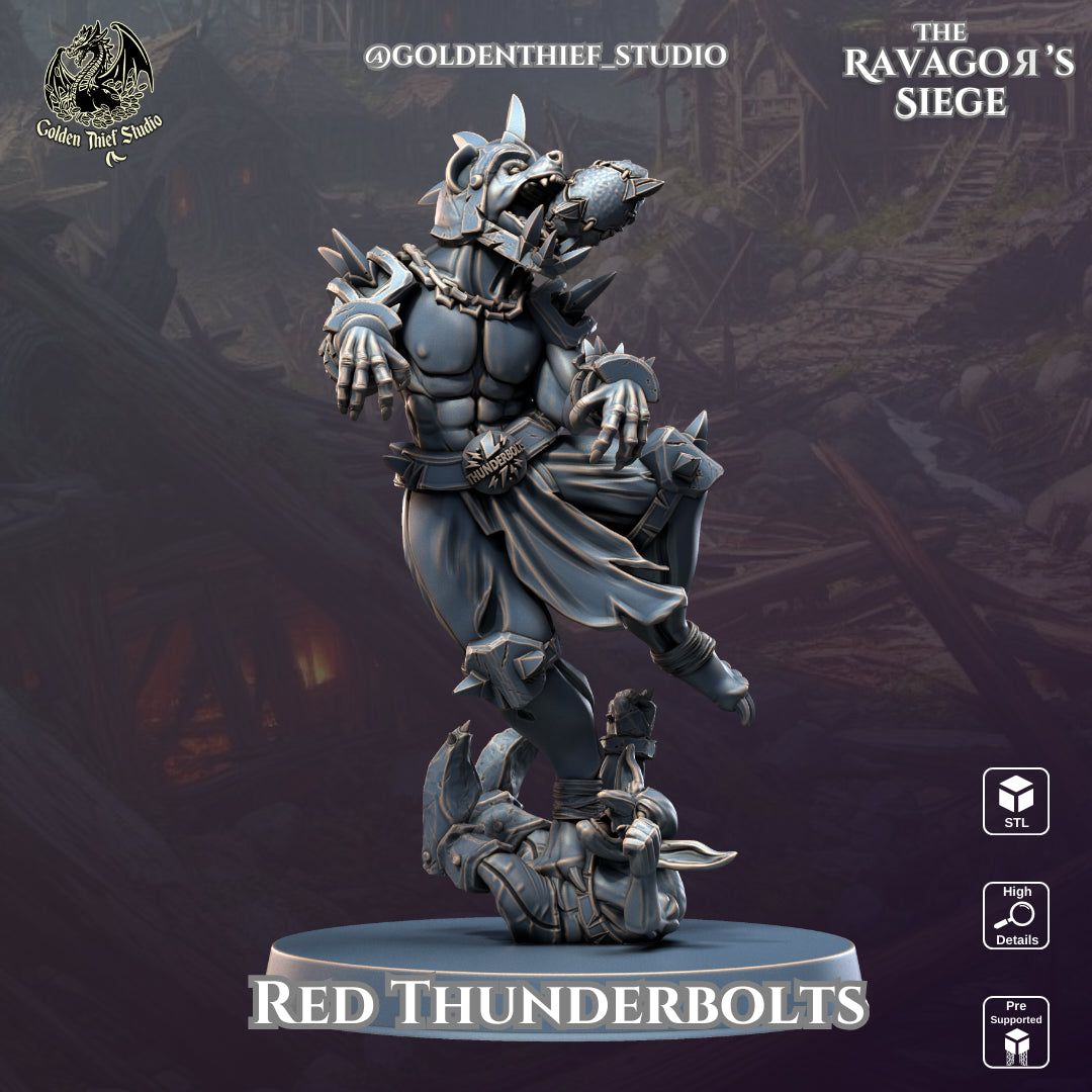 Golden Thief Studio - Red Thunderbolts - DnD/TTRPG Figure/Miniature