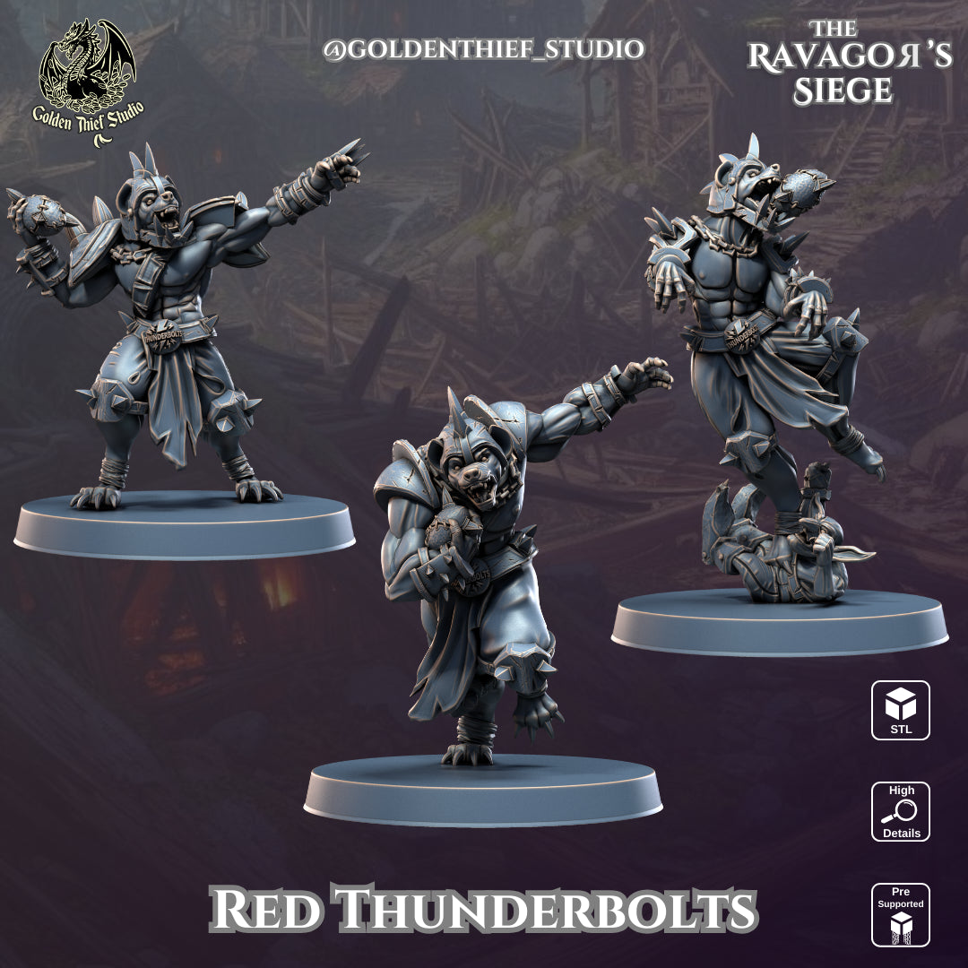Golden Thief Studio - Red Thunderbolts - DnD/TTRPG Figure/Miniature