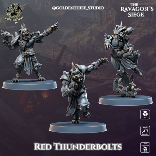 Golden Thief Studio - Red Thunderbolts - DnD/TTRPG Figure/Miniature
