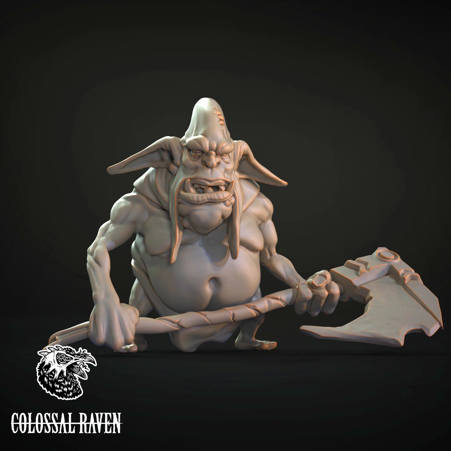 Colossal Raven - Troll #2 - DnD/Pathfinder/TTRPG Figure