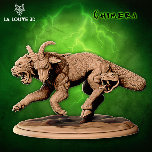 La Louve - Dangerous Monsters #2 - Chimera - DnD/TTRPG Figure/Miniature