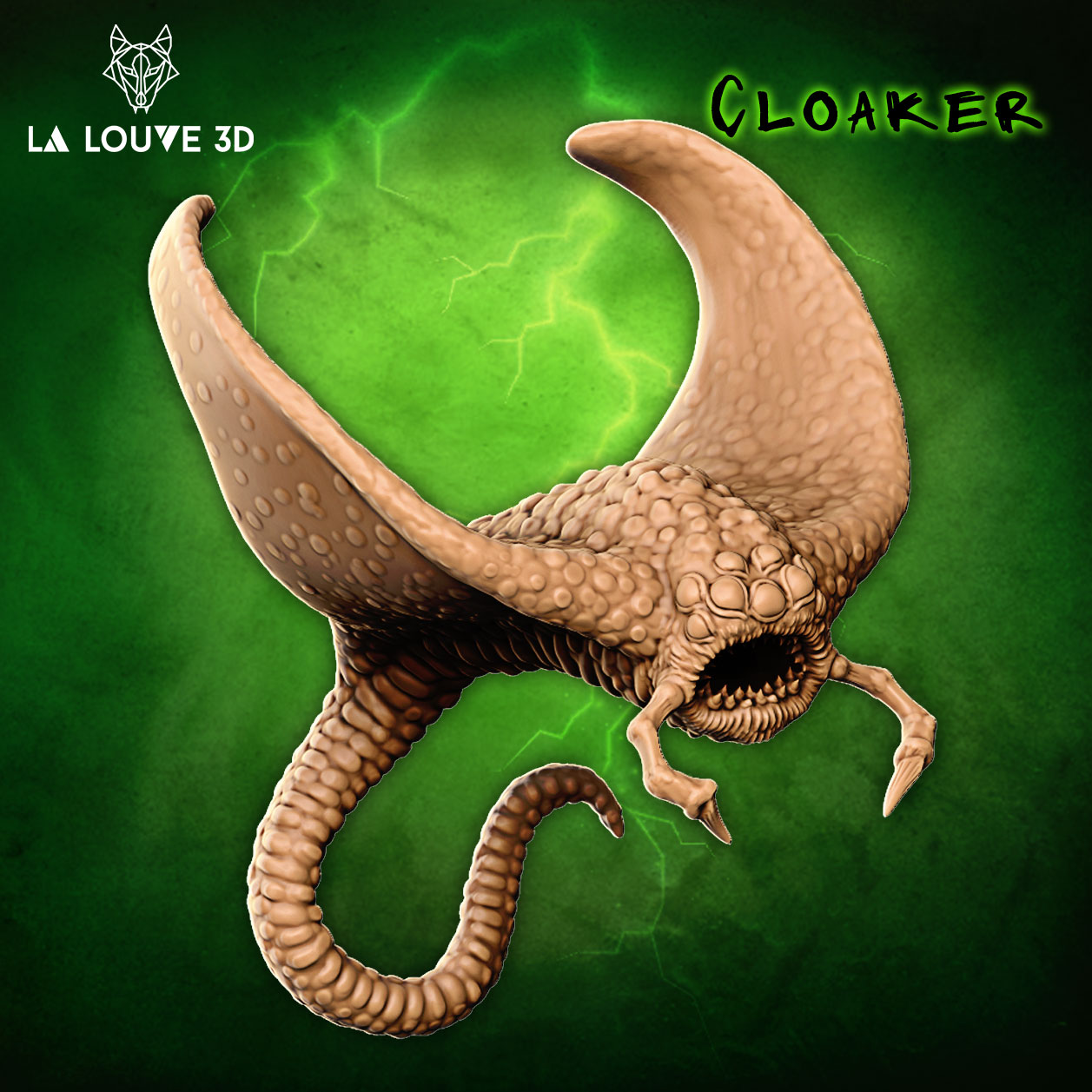 La Louve - Dangerous Monsters #2 - Cloaker - DnD/TTRPG Figure/Miniature