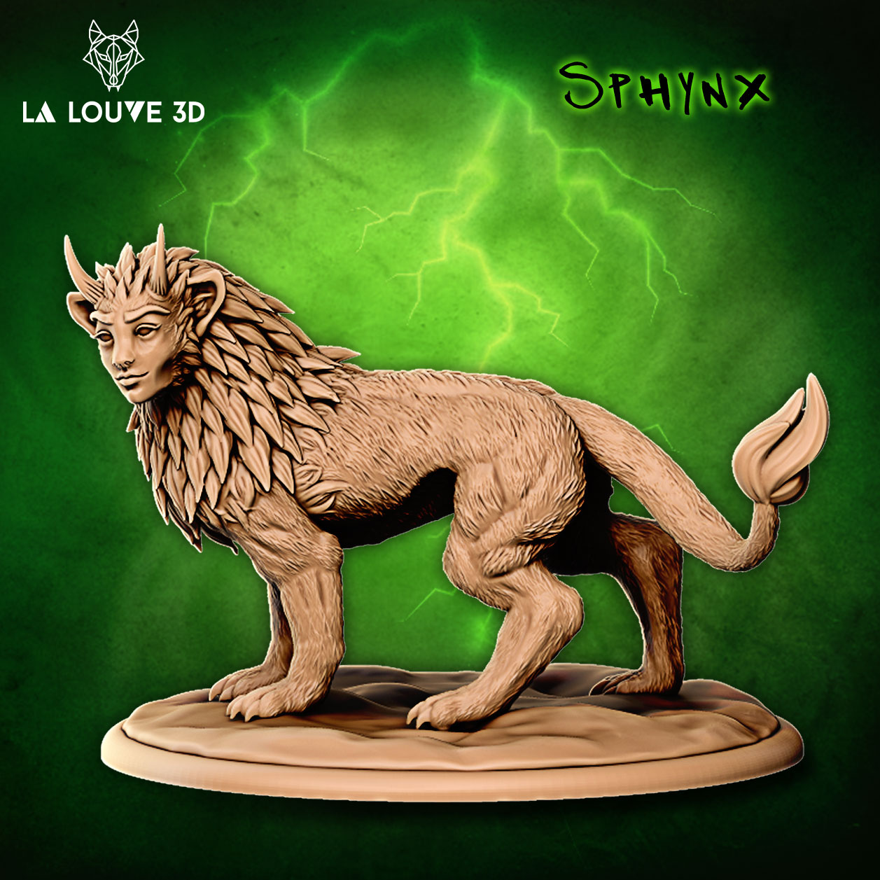 La Louve - Dangerous Monsters #2 - Sphinx - DnD/TTRPG Figure/Miniature