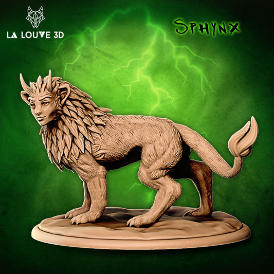 La Louve - Dangerous Monsters #2 - Sphinx - DnD/TTRPG Figure/Miniature